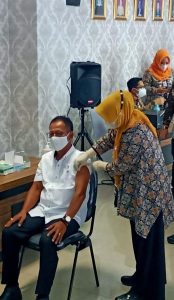 Mingrum Kick Off Vaksinasi Covid 19 di Lampung