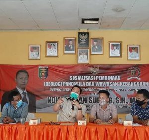 Noverisman: sosialisasi wawasan kebangsaan di Balai Desa Mataram Marga