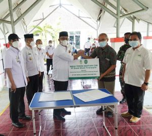 Pemkab Lamteng Terima Bantuan Alat PCR Dari PT GGP