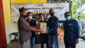 Di 13 Hari Ramadhan SMSI Pesawaran Salurkan Ratusan Sembako