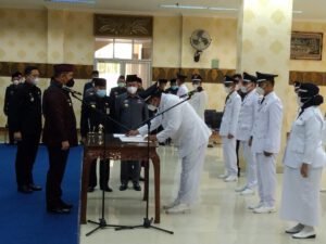 Di Pelantikan 34 Pj Kades, Dendi Ramadhona Berikan Lima Pesan