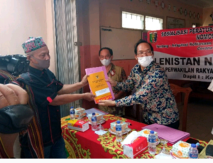 Lenistan Nainggolan Edukasi Pencegahan Covid-19 ke Masyarakat Bandar Lampung