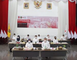 Ketua PMI Lampung, Riana Sari Arinal hadiri Puncak Peringatan HUT PMI dan Muskernas PMI
