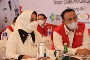 Lapor ke Jusuf Kalla, Ketua PMI Lampung Riana Sari Arinal Selesaikan 48 Ribu Vaksinasi