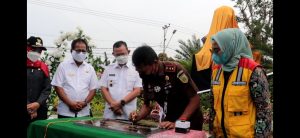 Kejati Lampung Resmikan Patung Kejagung R Soeprapto