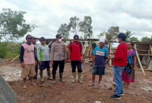 Camat Rawa Pitu Tinjau Lokasi Empat Kampung Terkena Angin Puting Beliung