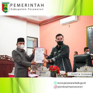 Bupati Dendi Sampaikan LKPJ TA 2021 Dalam Rapat Paripurna DPRD Pesawaran