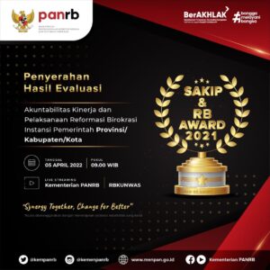 Bupati Pesawaran Dapat Predikat ‘B’ Atas Hasil Evaluasi Sistem Akuntabilitas Kinerja Instansi Pemerintah (SAKIP)