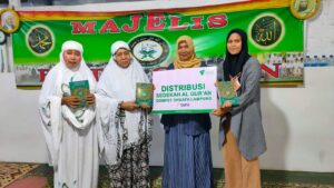 Baitul Qur’an Terima Sodakoh Al-Quran, Hasil Kolaborasi SMSI dan Dompet Duafa Lampung