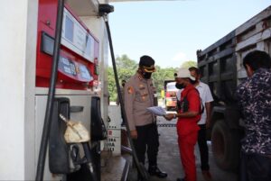 Pasca Kenaikan Harga BBM, Kapolres Way Kanan Monitoring Lima SPBU