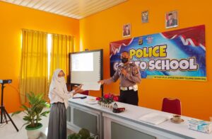 Satlantas Polres Tulang Bawang Laksanakan Police Goes To School, Ini Tujuannya