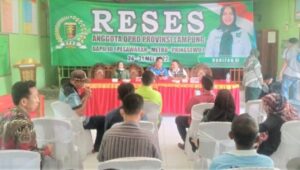 Hanifah : Tampung Aspirasi Masyarakat Terkait Banjir di Way Lima