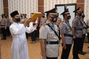 Kapolres Tulang Bawang Pimpin Sertijab Satu Kasi dan Dua Kapolsek, Berikut Daftar Namanya