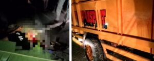 Tabrak Truck, Seorang Pemuda Tewas Ditempat
