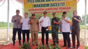 Pemkab Lamteng Bantu Anggaran Pembangunan Makodim 0433/ LT