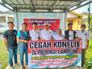 Relawan Erick Thohir Dukung Polda Lampung Jaga Kamtibmas Jelang Pemilu 2024