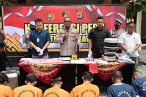 Kurun Waktu 10 Hari, Puluhan Pelaku Judi Ditangkap Polres Tulang Bawang