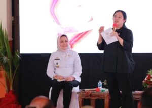 Bupati Tulang Bawang Sambut Kunker Puan Maharani Ketua DPR-RI Di Kabupaten Tulang Bawang
