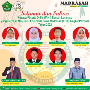 Lagi, MAN 1, Raih Enam Kejuaraan Dua di Antaranya Melaju ke Tingkat Nasional