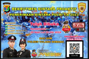 Polri Buka Penerimaan Bintara Jalur Rekpro Sebanyak 1300 Orang, Berikut Kategorinya