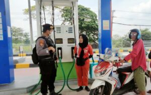 Samapta Polres Tulang Bawang Lakukan Pencegah Pengecoran BBM Subsidi