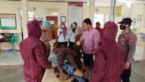 Polsek Rawa Jitu Selatan Olah TKP Korban MD Tersambar Petir
