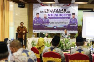 Gubernur Arinal Djunaidi Lepas 17 Kafilah Lampung Ikuti MTQ Korpri di Padang