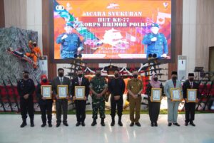 Sekdaprov Fahrizal Darminto Hadiri Syukuran HUT ke-77 Korps Brimob Polri