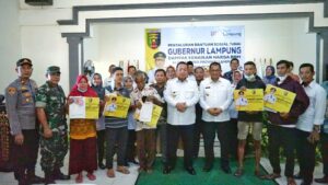 Gubernur Arinal Resmikan Peluncuran BST Penanganan Dampak Inflasi Daerah Tahun 2022 se-Provinsi Lampung