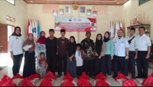 Pemdes Tanjung Baru Salurkan Paket Sembako Dari Bupati Untuk Yatim Piatu