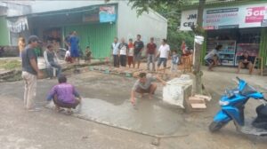 Tanjung Baru Bersama, Warga 6 Dusun Serentak Bergotong Royong