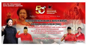 Peringati HUT PDIP Dan Ulang Tahun Megawati, Ini Yang Dilakukan DPC PDIP Bandar Lampung