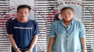 Asyik Pesta Narkotika di Rumah Kontrakan, Dua Pelaku Bukan Pasutri Ditangkap Polres Tulang Bawang