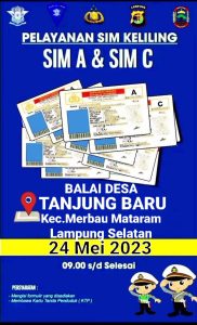 Kabar Gembira Bagi Warga Tanjung Baru, Rabu Besok Bisa Buat SIM A dan C di Kantor Desa