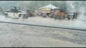 Pengaspalan Saat Hujan di Lampung Barat, Ini Tanggapan Satker P2JN Lampung