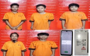 Lima Pelaku Ditangkap Polisi Dalam Kasus Curas Rumah di Penawar Jaya