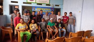 Silahturahmi Bersama Paguyuban Nelayan, Ditpolairud Polda Lampung Sosialisasi Peledak Bom
