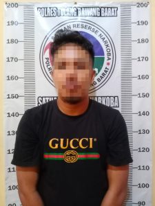 NYABU DIRUMAH SEORANG PEMUDA DI CIDUK TIM SATUAN NARKOBA POLRES TUBABA