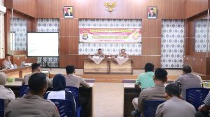 Setum Polda Lampung Lakukan Supervisi dan Sosialiasi Perkap Nomor 1 Tahun 2023 di Polres Tulang Bawang
