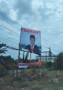 Relawan Ganjar Bersama Lampung Sayangkan Perusakan Banner Capres Ganjar