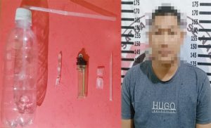 Asyik Konsumsi Narkotika di Kebun, Pria Asal Lingai Ditangkap Polres Tulang Bawang
