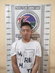 Satnarkoba Polres Tulang Bawang Barat Tangkap Pemuda Yang menjadi Bandar Narkotika