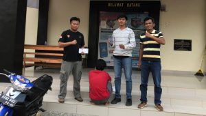 Tersangka AK Pelaku Penipuan Diamankan Polsek Pulau Panggung