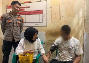 Sidokkes Gelar Pemeriksaan Kesehatan Tahanan Polres Tanggamus