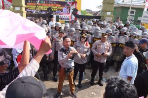 Polres Pesawaran Buat Simulasi Hadapi Pilkada 2024