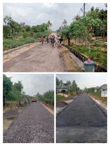 Tiyuh Mulya Sari Realisasikan Bangun Jalan Lapen Anggaran Dana Desa Tahun 2024