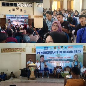 568 Tim Pemenangan Paslon ASRI di Kecamatan Gedongtataan Dikukuhkan