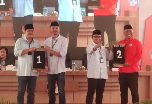 Pengundian Nomor Urut Pilkada Lamteng, Musa-Ahsan Nomor 1, Ardito-Koheri Nomor 2