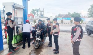 Berikut Tiga Lokasi Yang Jadi Sasaran Patroli Jalan Kaki Samapta Polres Tulang Bawang