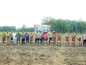 Polres Tulang Bawang Barat Dukung Ketahanan Pangan Nasional Bekerjasama Dengan Pemda Tubaba 